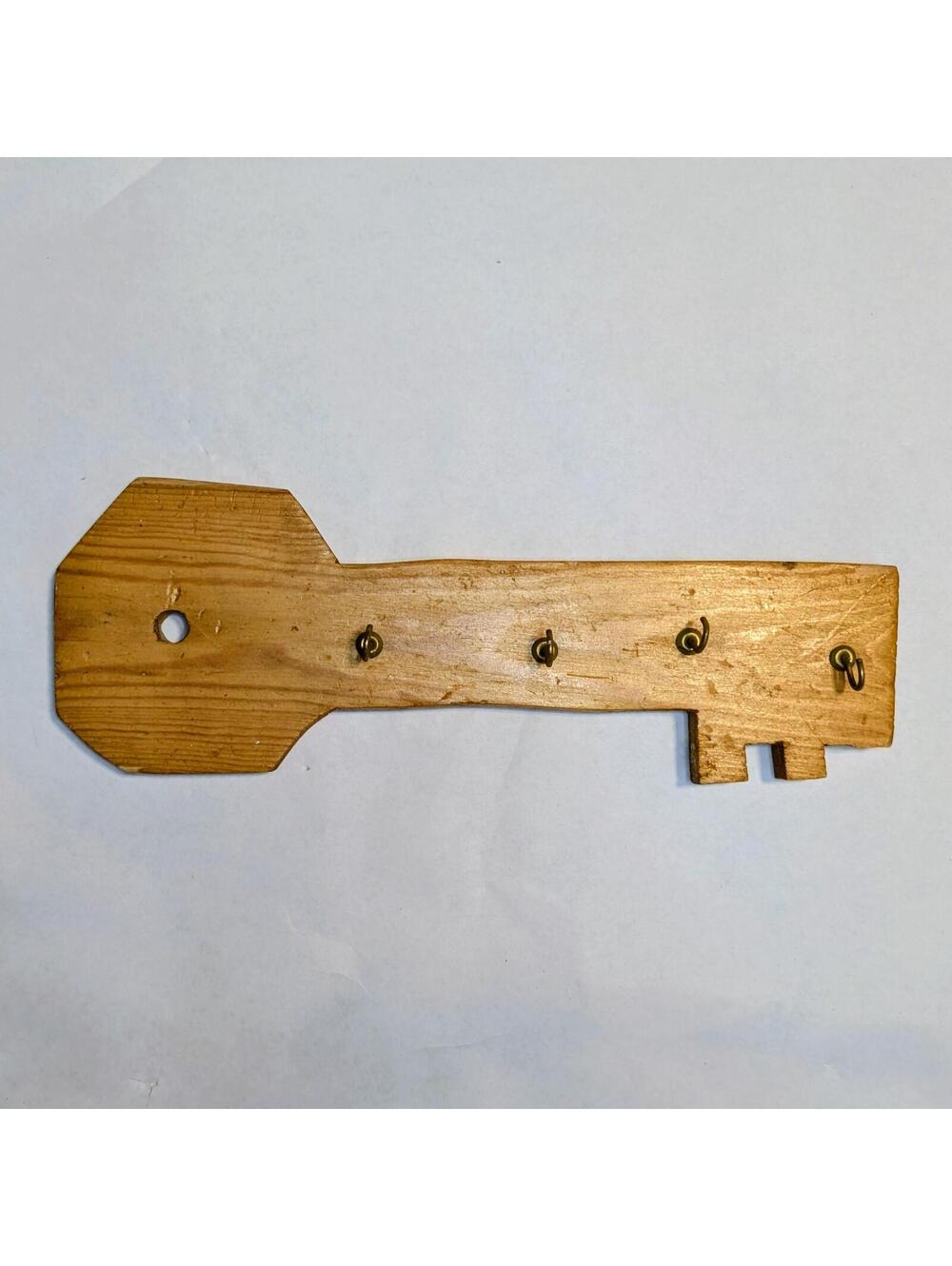 Rustic Key-Shaped Key Wall Hanger